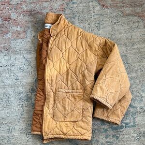 Katydid Quilted Tan Jacket